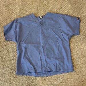 Cherokee Light Blue Workwear V-Neck Scrub Top